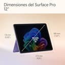 Microsoft Surface Pro | Copilot+ PC | Pantalla táctil LCD 12” | Snapdragon X Plus | 16GB RAM | Almacenamiento de 512GB | Último Modelo | Violeta - 15