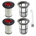 2 Stück Ersatzfilter und Staubsauger Filter Fusselschutz für Bosch Unlimited Gen2 Serie 8, HEPA Staubsauger Filter Zubehör Kompatibel mit Bosch 12036642/12023349, mit Reinigungsbürste - 1