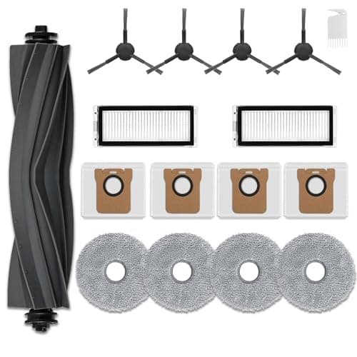 AVAENZO Accessori per Dreame L20 Ultra 1 Spazzola Principale 4 Tergicristalli 2 Filtri 4 Spazzola Laterale 4 Sacchetti Aspirapolvere Ricambi