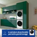 Samsung Lavatrice Bespoke AI WW11DB7B94GE/U3, Libera installazione, 11 Kg, Wifi, Ecodosatore, AI Energy Mode, Carica Frontale, Corpo: Bianco, Oblò e Pannello: Nero, 60l x 85h x 60p cm - 10