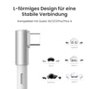 KIWI design Link-Kabel mit Ladefunktion 5M Kompatibel mit Meta Quest 3s Quest 3 Quest 2/Pro/Pico 4 und PC/SteamVR, USB 3.0 zu USB C mit 5 Gbps High-Speed für Erweitertes Gameplay - 5