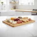 Funnydin Bambú Tabla de Cortar Juego de 3, Diferentes Tamaños,Tablas de Cortar de Madera y Bandeja para Servir, Tablas de Cortar de Madera Gruesa para Cocina, Aptas para Lavavajillas - 5