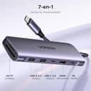 UGREEN Revodok 1071 Hub USB C HDMI 4K Adaptador Tipo C Lector Tarjeta SD TF PD 100W Carga Compatible con MacBook Pro Air M3 M2 M1, iPad, iPhone 17 Pro MAX Air, Galaxy S24 - 2