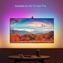 Fayerkar Retroilluminazione TV 3 Lite con Funzione di Correzione Fish-Eye, Sync per TV da 55-75 Pollici, Striscia LED WiFi TV RGBICW da 5 m con Fotocamera, 4 Colori in 1 Lampada Bead, Telecomando - 8