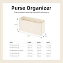 DGAZ Organizador Bolsos de Seda, Organizador Bolsa Interior Ligera para Gucci Marmont 16/22/26/31, Inserto de Bolsa para Bolso (Nata, Marmont 31) - 2