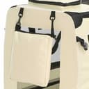 Fudajo Faltbare Transportbox für Hunde, Katzen XL (82x56x58cm), robust, leicht, sicher, Hundebox mit Tragegriff und Decke, Beige - 6