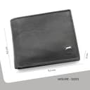 JAGUAR Cartera de hombre de piel auténtica con compartimentos para tarjetas con protección RFID, monedero billetes y documentos, idea de regalo para hombre de diseño clásico, ligera (solo 70 g), color - 5