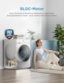 Midea Waschmaschine V3 series, 8 kg | Energieeffizienzklasse A-10% | 1400 U/min | Dampffunktion | Tierhaare| 15-Min Schnellwäsche | Woolmark-Zertifiziert | MFV3EW80BA10 | Weiß - 8