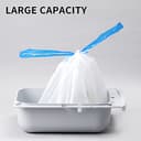 PETKIT Replaced Cat Litter Tray Liners with Drawstring 100 pcs for PURA X and PURA MAX Self Cleaning Cat Litter Box, 55x30cm, Portable Strong Cat Litter Waste Replaceable Bags - 5