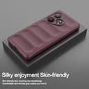 ESTH® Custodia Silicone Liquido per Realme GT 6T 5G/Realme GT Neo6/GT Neo6 SE con Protezione Anti-Germi e Fodera in Microfibra, Cover in Silicone a Antiurto 360°, Viola scuro - 2