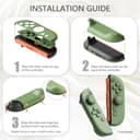 PlayVital Funda Protectora para Nintendo Switch 2 (2025) - Carcasa Rígida Dockable con Soporte Plegable y Tapas para Joysticks, Protector para Switch 2 - Color Sólido Serie (Rosa Sakura) - 8