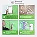 Nanoleaf Lines 60 Degree Starter Kit, 9 Smart LED RGBW Light Strips - Modular WLAN 16 Million Colours Wall Light Indoor, Music & Screen Sync, Works with Alexa Google Apple, for Decoration & Gaming - 6