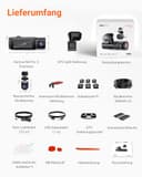 VANTRUE N4 Pro S 4K 3 Kanal Dashcam Auto, 4K+1080P+1440P Vorne Hinten Innen, STARVIS 2 Ultra HD-Nachtsicht, PLATEPIX Kennzeichenerkennung, 5GHz WLAN GPS, DSGVO-konform, G-Sensor, 24H Parküberwachung - 9