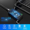 Cargador Portatil Tipo C 65W para HP Spectre X360 EliteBook x3601040 1030 830 840 860 Envy X360 Elite x2 Chomebook X360 Omnibook Pavilion ProBook Zbook USB C Ordenador Adaptador - 2