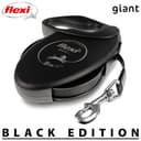 FLEXI - Guinzaglio Giant L Nastro 8 m - Cintura Robusta - Impugnatura Ergonomica Morbida - Custodia Moderna - Moschettone Solido - Per Cani Robusti Fino a 50 kg - Nero - 3