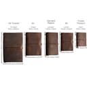 Wanderings Cuaderno de Viaje Tamaño Regular – 11,5 x 22 cm – Diario de Viaje – Cuaderno de Cuero Hecho a Mano, Robusto y Recargable. Hojas en Blanco de 100 GSM - 7