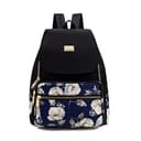 YANAIER Fashion Backpack For Women Ladies Water Repellent Nylon School Shoulder Purse Casual Daypack Rucksack Blue rose - 1