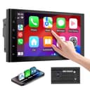 Haudio Autoradio 2 Din 7 Pollici Touchscreen HD, Apple CarPlay & Android Auto Wireless, Bluetooth, Controllo Volante | Universale(Nessuna telecamera per la retromarcia) - 1