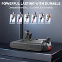 Morpilot 8000 mAh Batería con Clip para Dyson V11 y V15, Compatible con Outsize Absolute+ Animal Torque Drive Total Clean Extra, V15 Detect Absolute SV14 SV16 SV18 SV22 - 2
