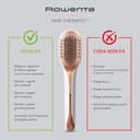 Rowenta Hair Therapist, Spazzola per la cura dei Capelli, Ripara e Rinforza i Capelli Danneggiati, Rende i Capelli Sani e Luminosi, Risultati Immediati, Spazzola a Vapore, Bianco, CF9920 - 7