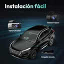 BOTSLAB 4K Dash CAM Delantera y Trasera, Visión Nocturna, Cámara Trasera Giratoria 360°, Gran Angular de 170°, GPS y Wi-Fi Integrados, Modo Aparcamiento 24/7, con Kit Hardwire y Tarjeta SD de 64 GB - 8
