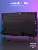 Govee TV LED Backlight, 3.8M RGBIC LED Strip Light for 55-65 inch TVs, Smart Lights with Bluetooth and Wi-Fi Control, Works with Alexa & Google Assistant, Music Sync, 219+ Scene Modes, Adapter Power - 8