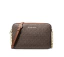 Michael Kors 32F1GJ6C7B-200 LG EW CROSSBODY BROWN Donna Borse Taglia EU Unica - 1