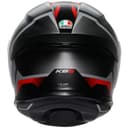 AGV K6 S Karve Premium Integralhelm Matt-Schwarz / Weiß / Rot S Carbon-Aramid Motorradhelm leicht mit Pinlock & Kommunikationsvorbereitung - 5