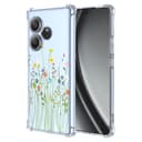 ESONG Transparente Funda Para Realme GT Neo6/GT Neo6Se/GT6/GT 6T,Carcasa Ultrafina Bumper Antigolpes Protección Cover Para Niñas,Delgada Suave Tpu Silicona Original Bonito Case estampado floral - 1