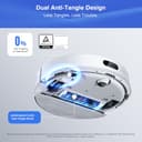 roborock Q7 L5+ Robot Vacuum Cleaner with Mop, 8000Pa Strong Suction, Up to 7 Weeks of Hands Free Cleaning, Dual Anti-Tangle System for Pet Hair&Carpet, PreciSense LiDAR Navigation, APP Control, White - 4