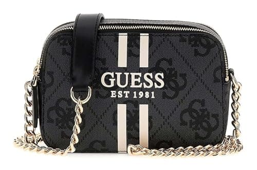 GUESS Noelle II Crossbody Camera Bag Coal Logo