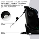 Kinderkraft I-GROW Silla de coche, I-SIZE 40-150 cm, Isofix, Silla coche bebé, para niños, Ajustable, Sillade, RWF, FWF, Universal para coche, Asiento, 360º, Grupo 0+/1/2/3, 0-36 kg, Negro grafito - 6