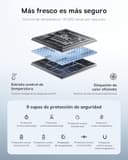 Baseus Powerbank 45W 20000mAh con 2 Cables USB-C Integrados, Power Bank PD3,0 QC4,0 Baterías Externas Carga Rapida, 3 C 1 A, Cargador Portátil para iPhone 17/16/15 Pro MAX, Samsung, Negro - 6