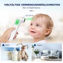 Viproud Fieberthermometer für Babys Kinder Erwachsene, Kontaktloses Stirnthermometer, Digitales Infrarot Thermometer mit sofortigen genauen Messwerten, Fieberalarm, LCD-Anzeige und 35 Speicherabruf - 5