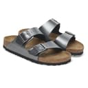 BIRKENSTOCK Women's Arizona Eva Mules, Metallic Black N, 5 UK - 4