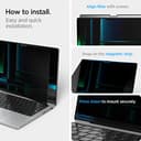 Spigen SafeView Magnetischer Blickschutzfilter für MacBook Pro 14 Zoll (M5 / M4 / M4 Pro / M4 Max / M3 Serie / M2 Serie / M1 Serie), Sichtschutzfilter, Anti-Fingerabdruck, Abnehmbare Magnetfolie - 4