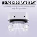 STFALI Ständer für Mac mini M4/M4 Pro,Praktisch Gestalteter Schaltmechanismus Für Bessere Belüftung Und Wärmeableitung,Aluminiumlegierung - 3