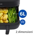 Philips Airfryer Serie 5000 doppio cestello con vapore-Frittura ad aria, cottura a vapore o combinata 19 metodi di cottura; Capacità 9L (3L + 6L), Tecnologia RapidAir Plus, Auto SteamClean (NA550/00) - 6