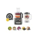 Kenwood MultiPro Compact FDP31.360GY, Robot da Cucina Multifunzione con Lama per Frullare, Disco per Impastare e Affettare, Spremiagrumi, Frullatore 1.2L, 2 Velocità+Pulse, Ciotola 2.1L, 800W, Grigio - 1