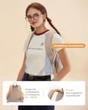 LOVEVOOK Rucksack Damen Klein, 11 Zoll Elegant Cityrucksack Kleiner mit großem Fach für Trinkflaschen, Mini Casual Daypack Backpack Women Modern Wasserdicht für Reisen Schule Arbeit Teenager Kinder - 6