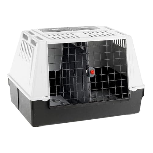 Ferplast ATLAS CAR 100 Trasportino per Cani da Auto con Tappeto Drenante e Portaoggetti, Maniglie, Griglia Ventilazione, Doppia Apertura Scorrevole con Chiusura Sicura, Max 40 kg, 100 x 60 x h 66 cm