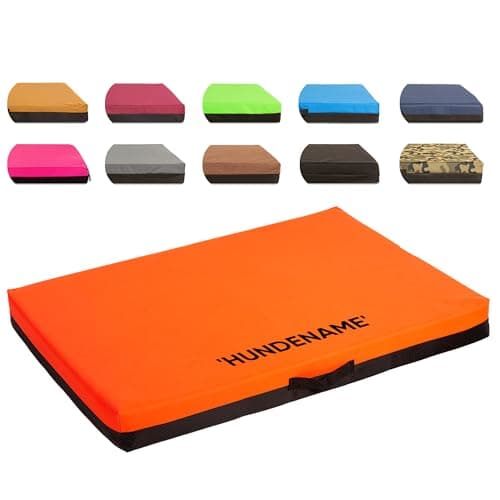 COOL PET Anpassbare Premium-Orthopädische VISCO-Memory-Foam Hundematratze mit wasserabweisendem Oxford D600 Bezug – abnehmbar, maschinenwaschbar und personalisiert (individuelle Größe, Name & Farbe)