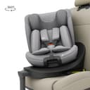 Kinderkraft I-360 2 PRO Seggiolino auto 0-36 kg, I-SIZE 40-150 cm, Seggiolino 360 girevole, con Isofix Base, Reclinabile Posizione sdraiata, Poggiatesta regolabile, Gruppo 0 1 2 3, Grigio - 3