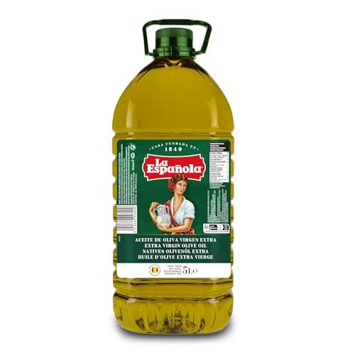 LA ESPAÑOLA Aceite de Oliva Virgen Extra Selección Mediterránea, Garrafa 5L, AOVE de Sabor Equilibrado Ideal para Cocinar y en Crudo