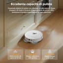 roborock QV 35A Set Robot Aspirapolvere, Antigroviglio, 8000Pa, Panno Sollevabile, Autolavaggio, Asciugatura ad Aria, Stazione Tutto in Uno, Evitare Ostacoli, Strategie di Pulizia dei Tappeti, Bianco - 4