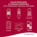 CARRARO 1927 Variety Pack - 50 Aluminium Coffee Pods Compatible with Nespresso Original line - Medium & Dark Roast Coffee Capsules Made in Italy - 4