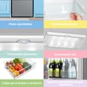 Comfee' RCB359IX2 Frigorífico combinado, 262L, Gran capacidad, Low frost, Altura 177,3 cm, Bajo nivel de ruido 39 dB, Luz LED, Temperatura regulable, Acero inoxidable - 7