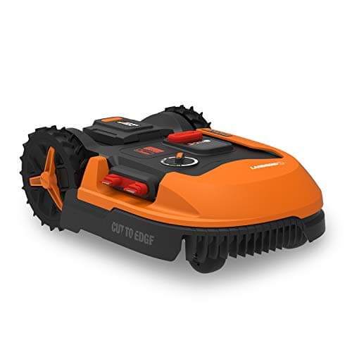 WORX LANDROID WR147E Connected Robot Lawnmower/Cordless Lawnmower, up to 1000 m² (Rain Tound, Floating Blade Disc, App Control, Side Load, Edge Cut, 64dB Silence)