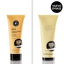 COCUNAT - Champú Fortalecedor RICH + Mascarilla Ultra- Nutritiva BOOMBASTIC - Limpia, Hidrata, Nutre, Define y Elimina el Frizz - Sin Siliconas ni Sulfatos - Apto Método Curly - 2