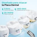 COSLUS C51 Irrigador Dental Bucal Portatil: 3 Modos y 18 Presión Ajustable -300ml IPX7 Irrigador Bucal Inalámbrico para Ortodoncia/Encías Sensibles -Limpieza Dientes de Hogar Viaje - 4 Boquillas Negro - 2